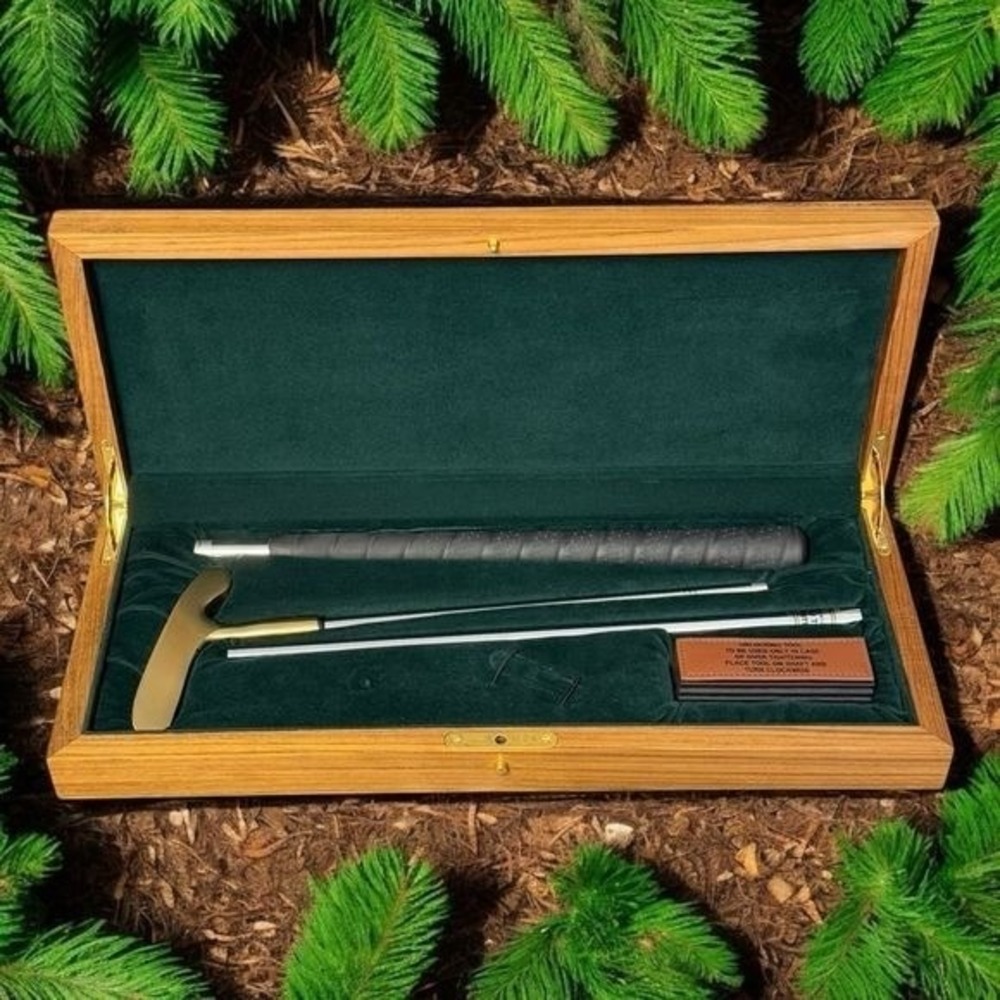 Bill‎ Orr International Golf Travel Putter in Wooden Case Resort Vacation
